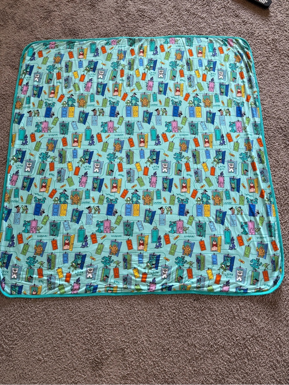 Little Sleepies Monsters Inc blanket